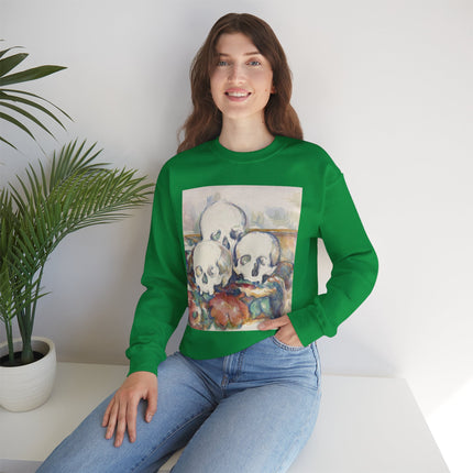 The Three Skulls by Paul Cézanne Unisex Heavy Blend™ Crewneck Sweatshirt