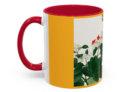 Clerodendrum & Rudbeckia Flower by Tanigami Kônan Colorful Mugs (11oz, 15oz)