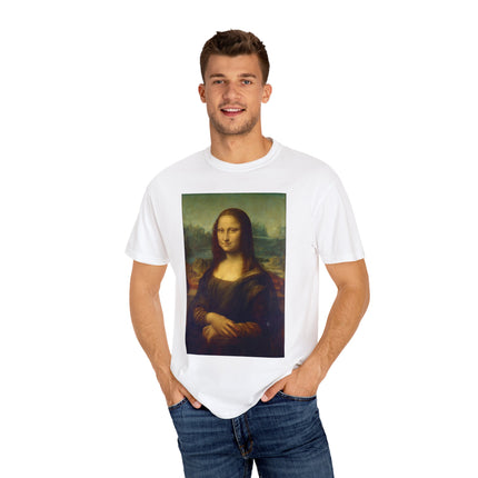 Mona Lisa by Leonardo da Vinci Unisex Garment-Dyed T-shirt