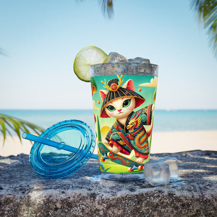 Dragon Dance on Wheels Sunsplash Tumbler with Straw, 16oz