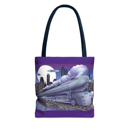 The Art Deco Bullet Train Tote Bag (AOP)