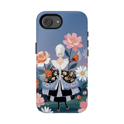 🌸🎀 The Grand Floral Promenade Phone Case – Art Deco Fashion Fantasy