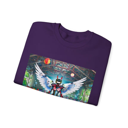 Samurai Robot Angels Unisex Heavy Blend™ Crewneck Sweatshirt