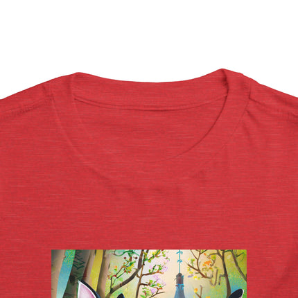 Fairy Animals Writing Wishes Toddler Short Sleeve Tee