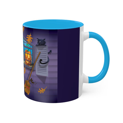 Whimsical Halloween Mischief Colorful Mugs, 11oz