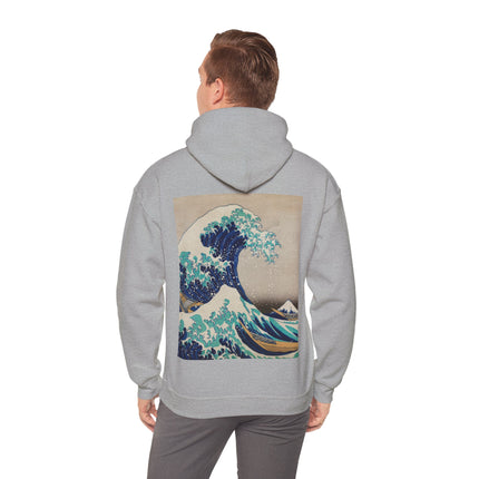 The Great Wave off Kanagawa by Katsushika Hokusai Heavy Blend™ Hooded Sweatshirt