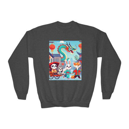 The Little Dragon and Friends Youth Crewneck Sweatshirt – Friendship, Adventure & Playful Charm