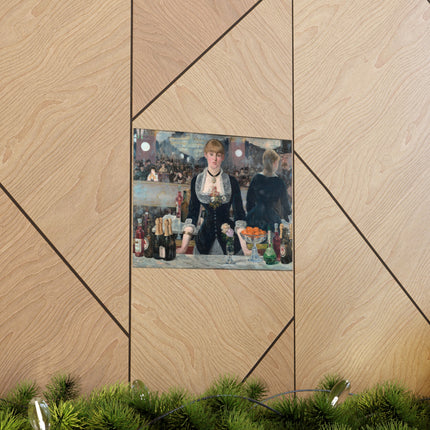 A Bar at the Folies-Bergère by Edouard Manet Matte Horizontal Posters