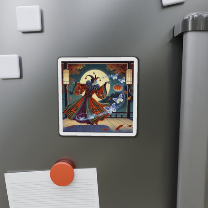 Court Magician with Ghost Butterflies Die-Cut Magnets (5 Sizes)