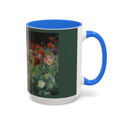 A Study of Poppies for Carnation, Lily, Lily, Rose by John Singer Sargent Colorful Mugs (11oz, 15oz)