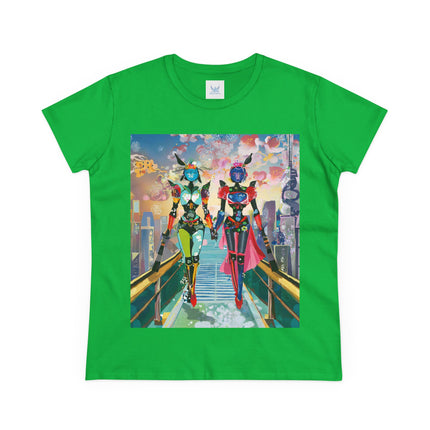 Cyber Punk Robot Models Cotton Tee