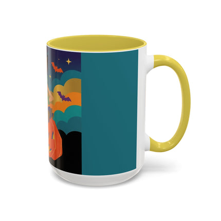 🌙🎃 The Witch Of Crescent Moon Pumpkin Colorful Mug – Colorful Halloween Charm