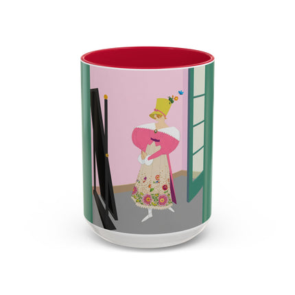 The Yellow Hat Colorful Mugs – 1920s Vogue Whimsy & Playful Elegance