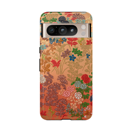 Ornamental Japanese Flower Pattern Phone Cases