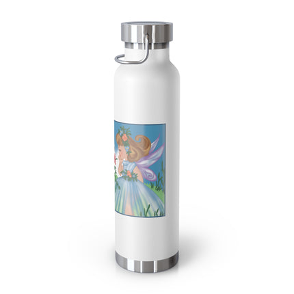 Fairy and Dapper Chick Copper Vacuum Insulated Bottle, 22 oz