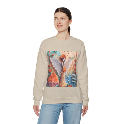 Zinnia Fairy Unisex Heavy Blend™ Crewneck Sweatshirt