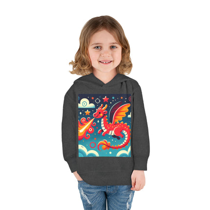 Starry Sky Dragon Toddler Pullover Fleece Hoodie
