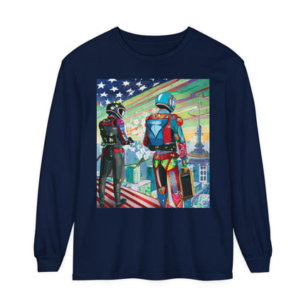 NSA Cyber Punk Computer Hacking Team Long Sleeve T-Shirt