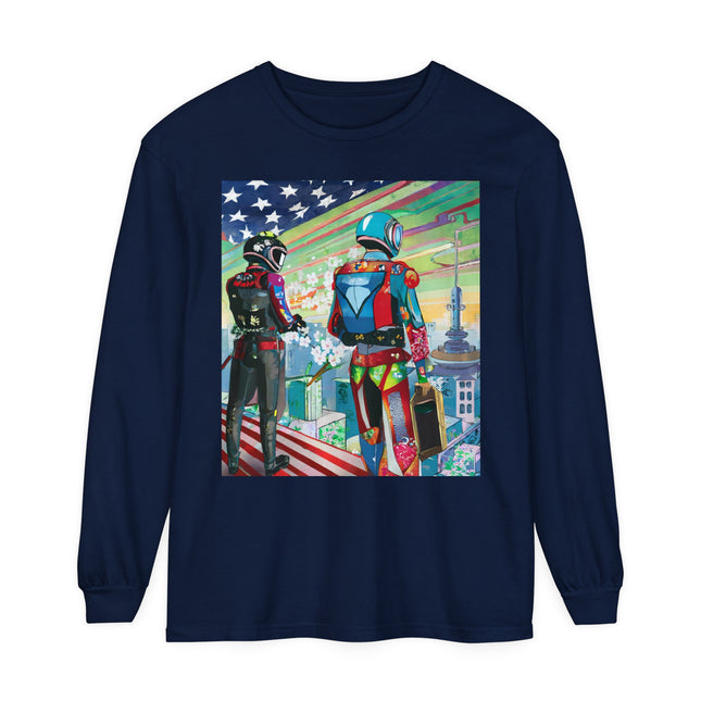 NSA Cyber Punk Computer Hacking Team Long Sleeve T-Shirt