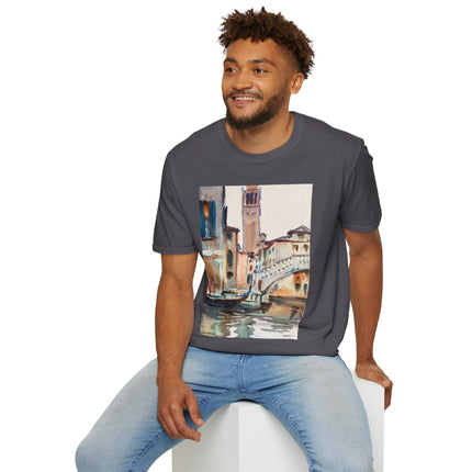 A Bridge and Campanile, Venice by John Singer Sargent Softstyle T-Shirt