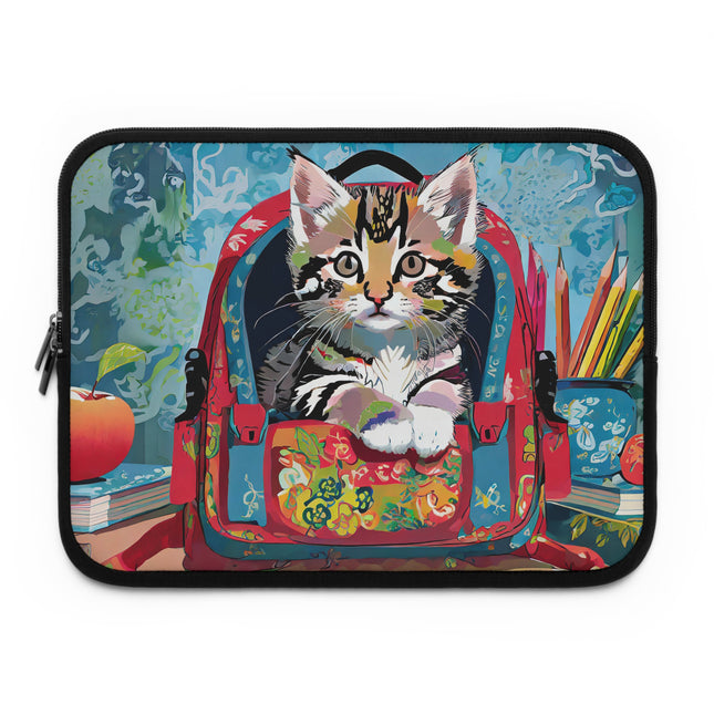Whiskered Wanderings Laptop Sleeve