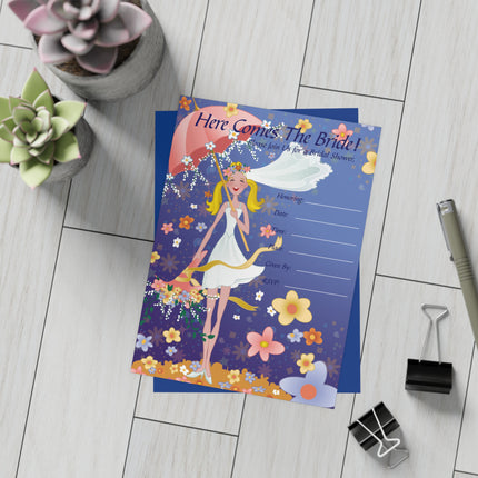 Happily Ever Afters Bridal Shower Invitation! Bundles of 10, 30, 50 Pieces Available (envelopes included)