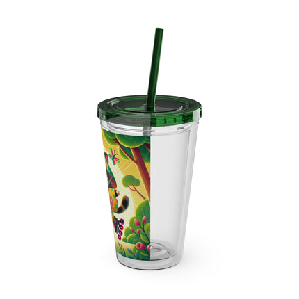Firefly Dance on Wheels Sunsplash Tumbler with Straw, 16oz