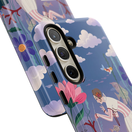 🐠🌸 The Enchanted Aquarium Garden Phone Case – Art Deco Underwater Fantasy