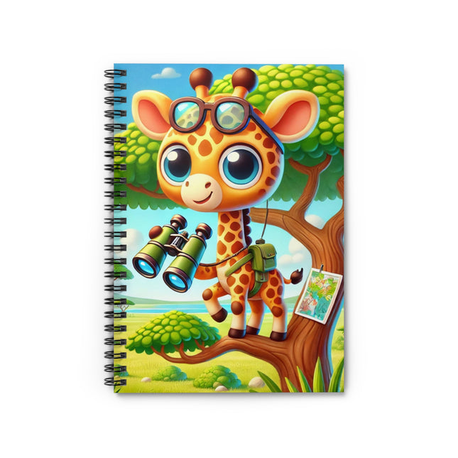 Giraffe Lookout Spiral Notebook - Ruled Line