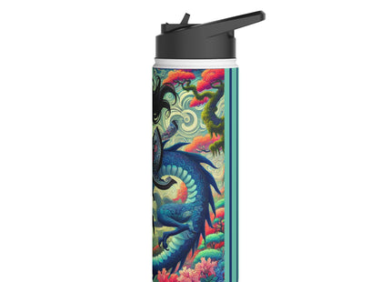 Mystic Guardian of the Sky Stainless Steel Water Bottle, Standard Lid