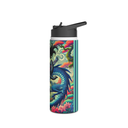 Mystic Guardian of the Sky Stainless Steel Water Bottle, Standard Lid