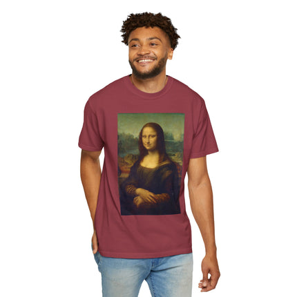Mona Lisa by Leonardo da Vinci Unisex Garment-Dyed T-shirt