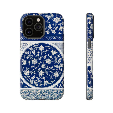 Blue Flower Pattern by Owen Jones Phone Cases