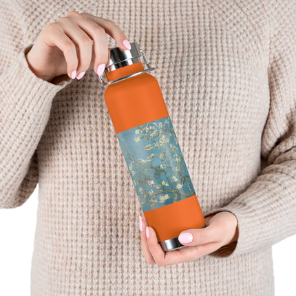 Almond Blossom by Vincent van Gogh Copper Vacuum Insulated Bottle, 22oz
