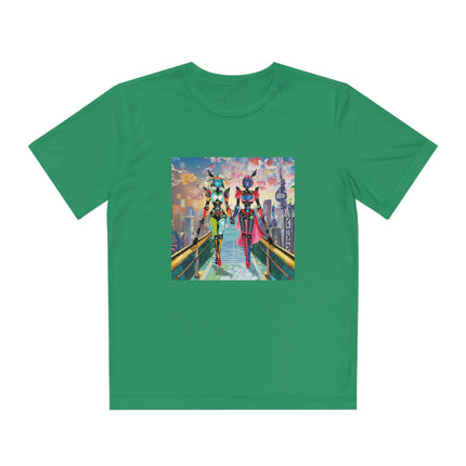 Cyber Punk Robot Models Youth Competitor Tee