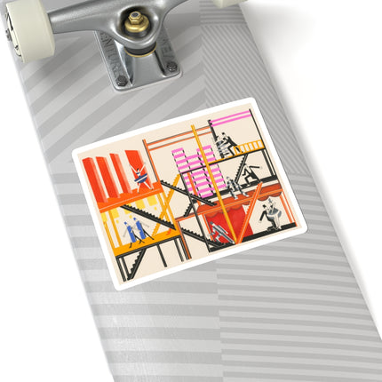 Maquettes de Théatre 4 by Alexandra Exter Kiss-Cut Stickers (4 Sizes)