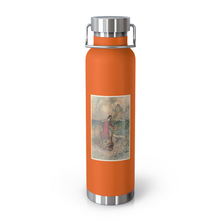 Rita Rides on the Dolphin by Warwick Goble Copper Vacuum Insulated Bottle, 22oz