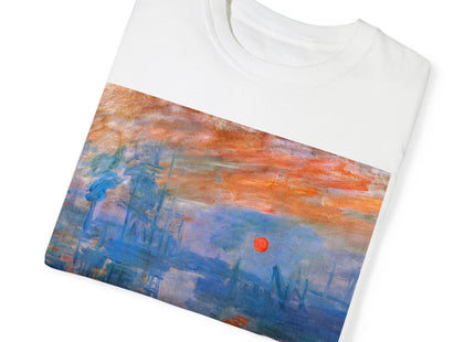 Sunrise by Claude Monet Unisex Garment-Dyed T-shirt