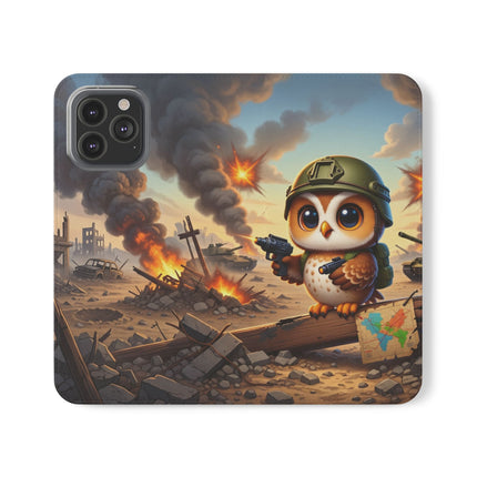 🦉🌟 The Owl on the Front Lines Flip Case – Courage & Quiet Strength