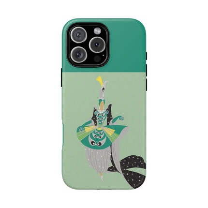 Peacock Dancer Phone Case – Opulent Glamour & Theatrical Elegance