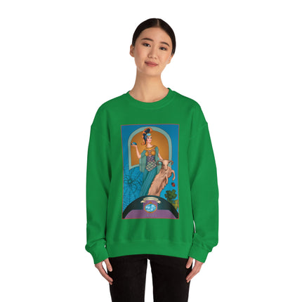 March & Aquamarine (Gem Series) by Sofia Chiostri Unisex Heavy Blend™ Crewneck Sweatshirt