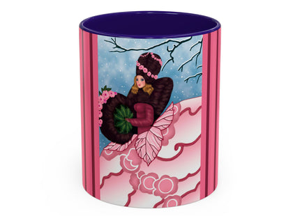 Winter Rose Empress Colorful Mugs (11oz, 15oz)