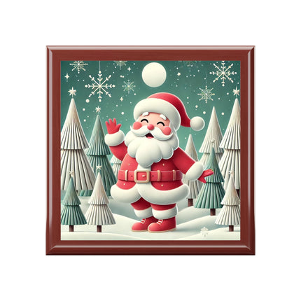 Santa's Joyful Night Jewelry Box