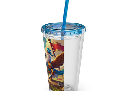 Watchful Guardian Sunsplash Tumbler with Straw, 16oz