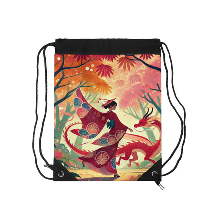 The Dragon Fairy’s Dance Drawstring Bag