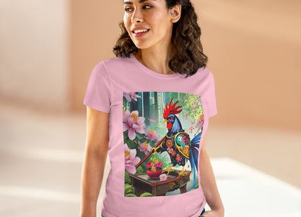 Cyberpunk Rooster Cotton Tee