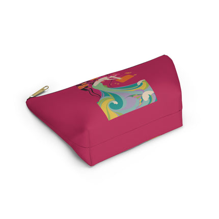 Mermaid Dive Cosmetic Bag – Vibrant Waves & Playful Charm