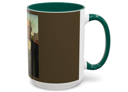 American Gothic by Grant Wood Colorful Mugs (11oz, 15oz)