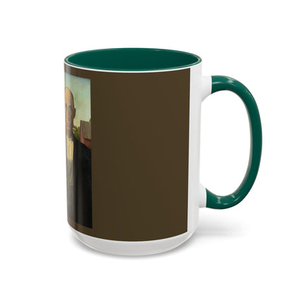 American Gothic by Grant Wood Colorful Mugs (11oz, 15oz)
