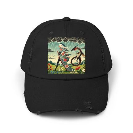 The Dragon Fairy’s Stride Unisex Distressed Cap